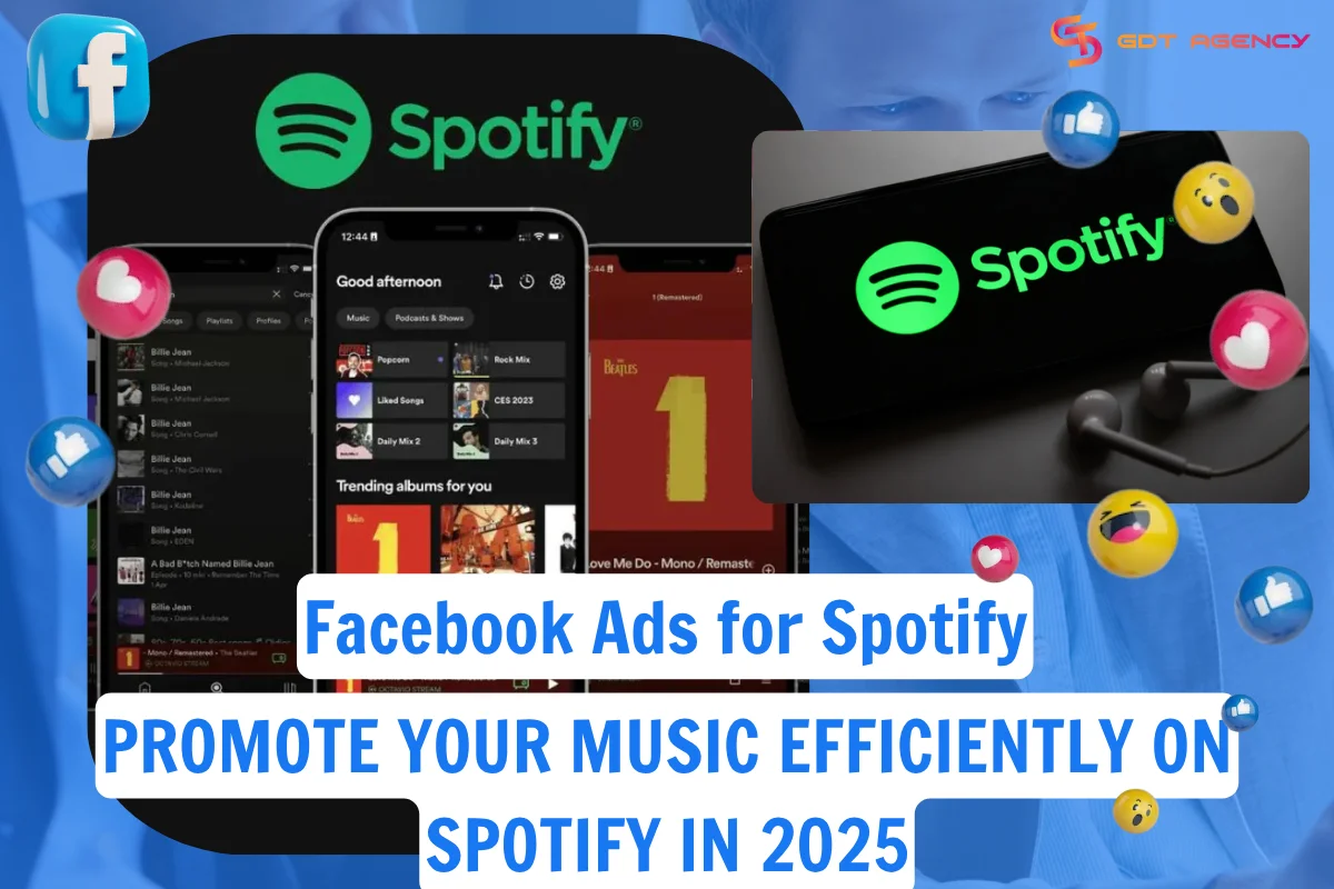 Facebook ads for Spotify