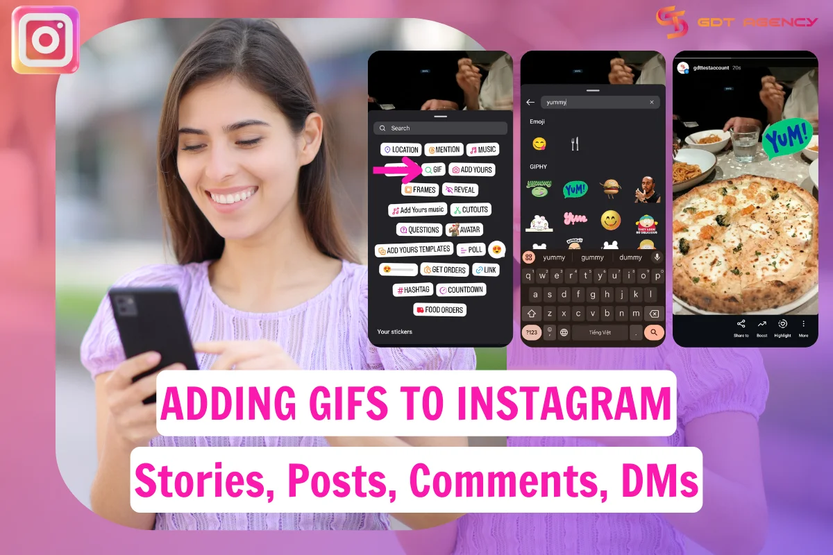 Adding GIFs To Instagram Stories, Posts, Comments, DMs