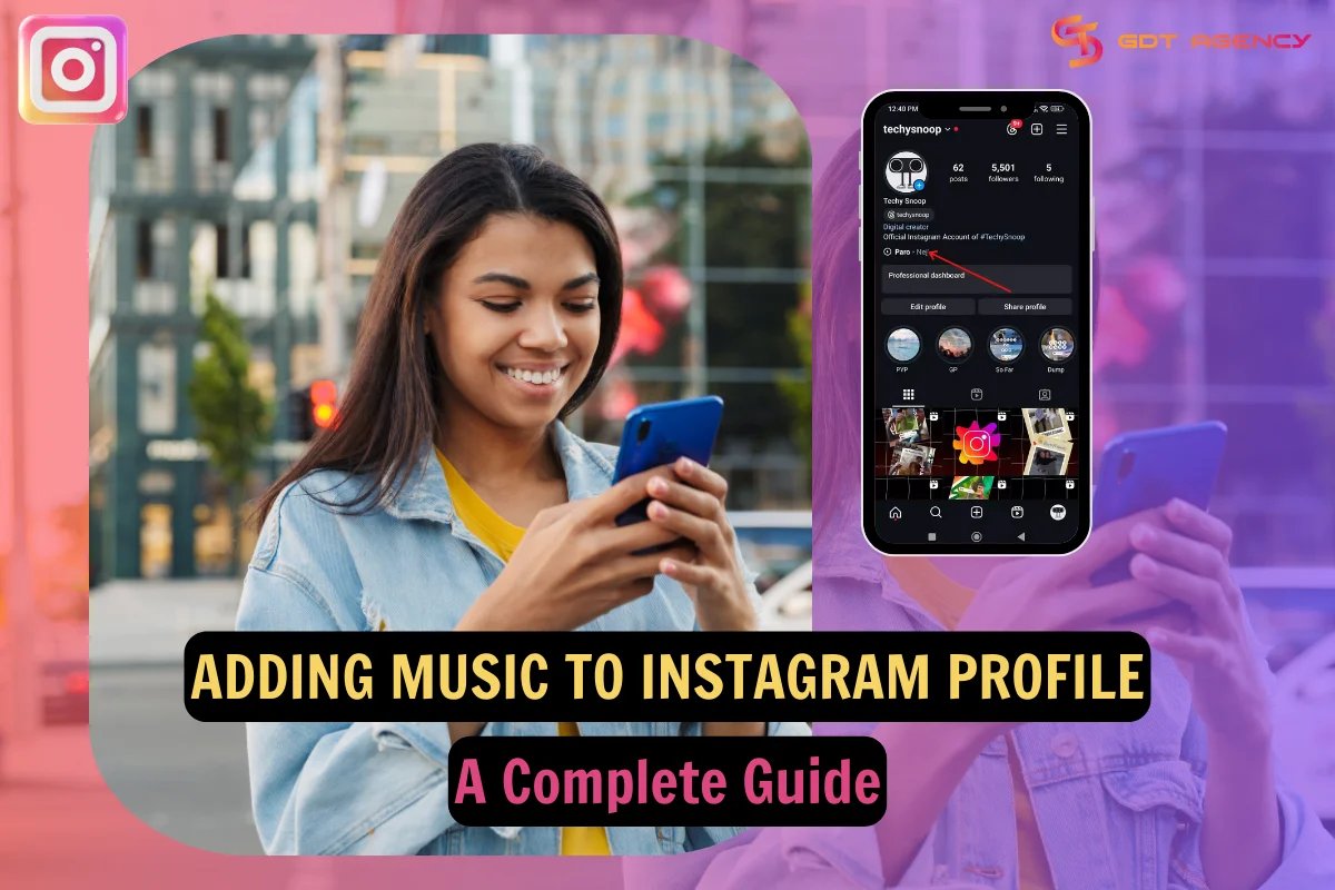 Adding music to Instagram profile