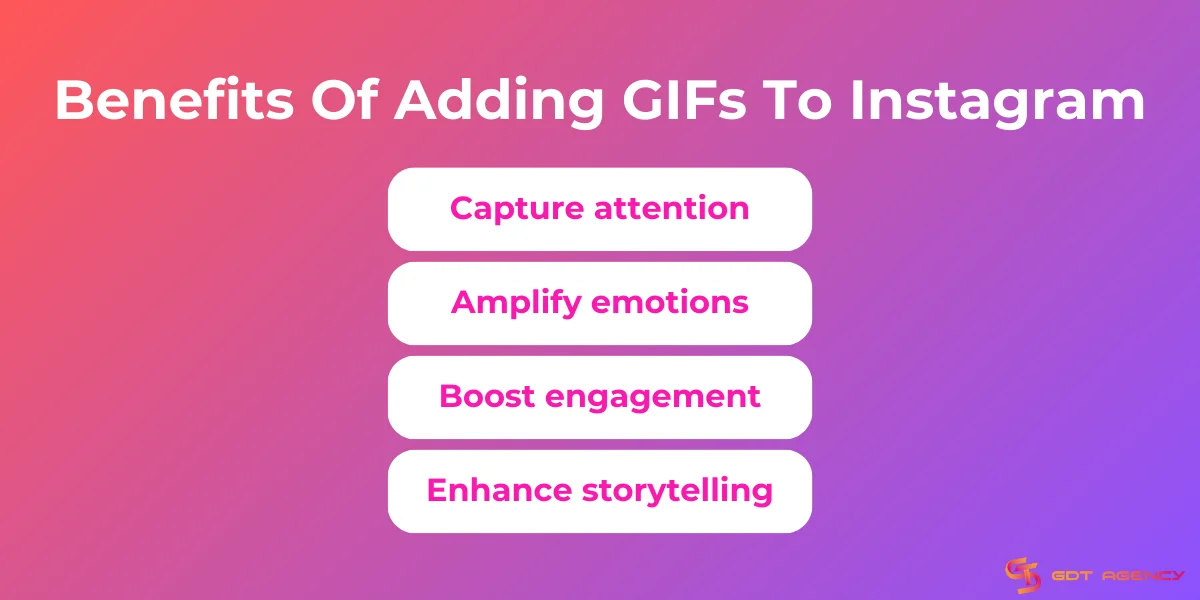 Benefits of adding GIFs to Instagram