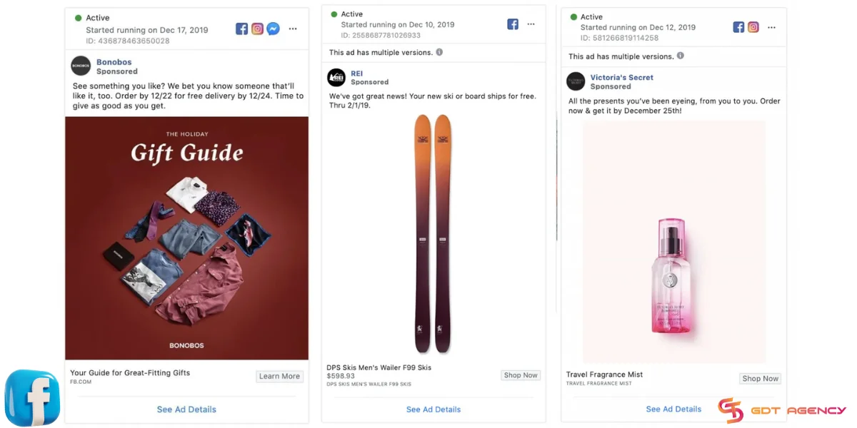 Bonobos, Victoria’s Secret, REI retargeting ads