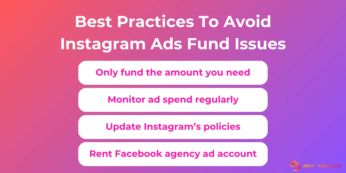 Best Practices To Avoid Instagram Ads Fund Issues