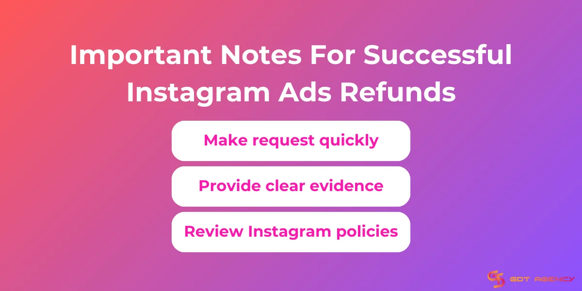 Important Notes For Successful Instagram Ads Refunds