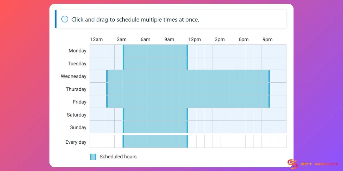 Instagram ad scheduling feature