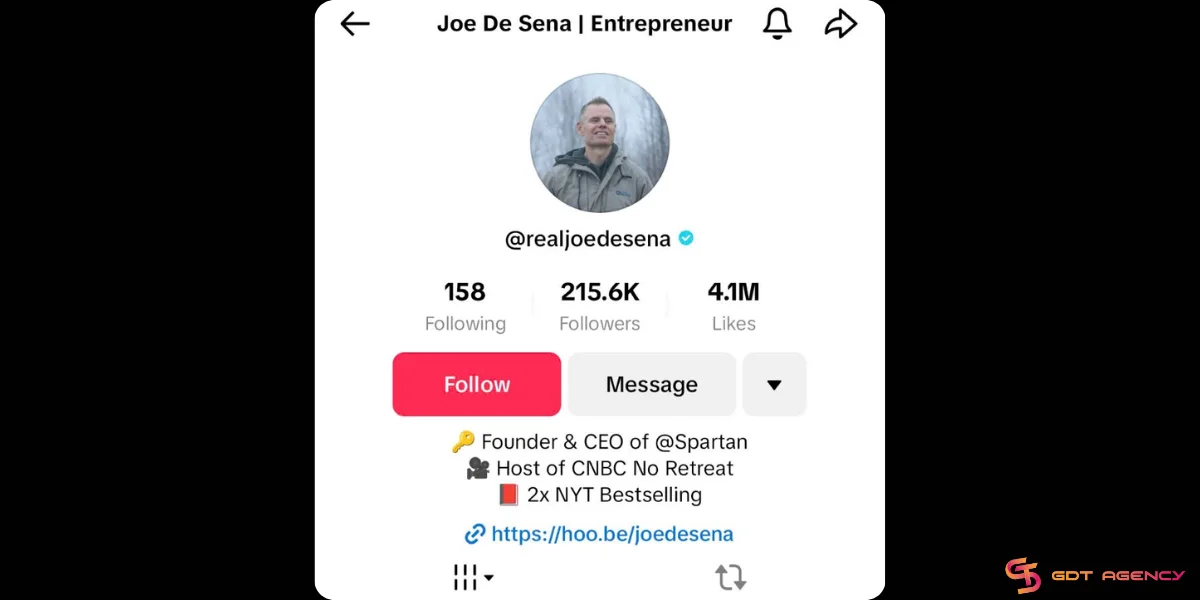 Joe De Sena Entrepreneur TikTok bio