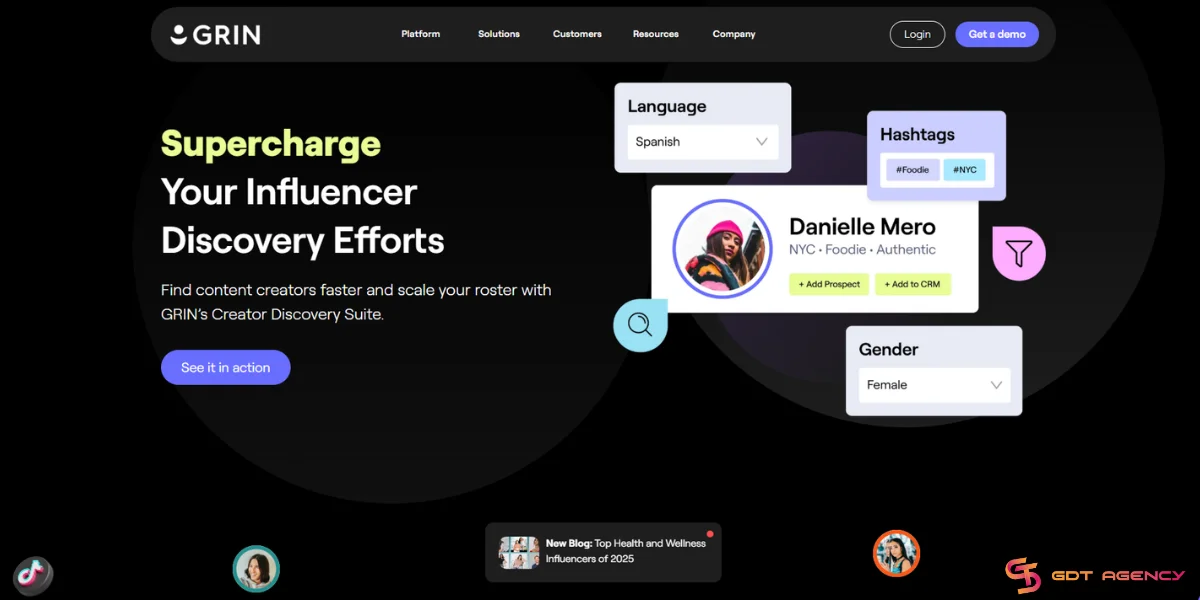 How To Find TikTok Influencers: 6 Tools For 2026 4 Grin’s Creator Discovery Suite