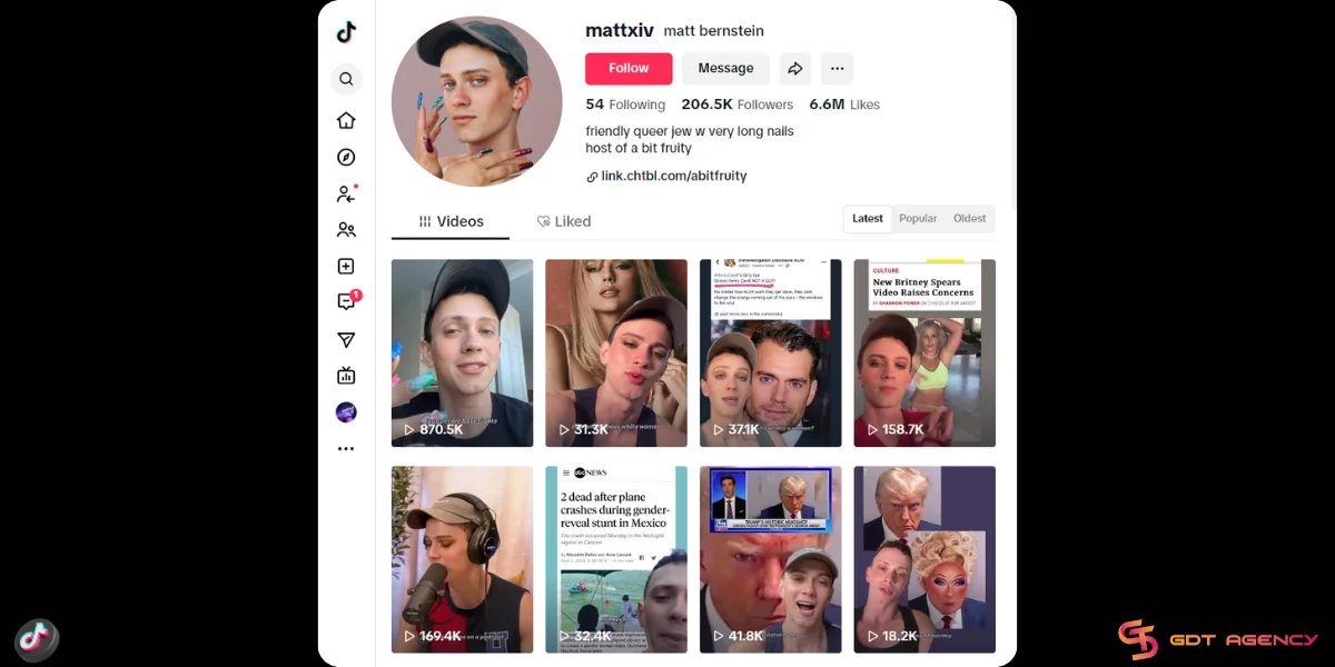Top 16 Gay TikTok Influencers You Should Know In 2025 16 Matt Bernstein
