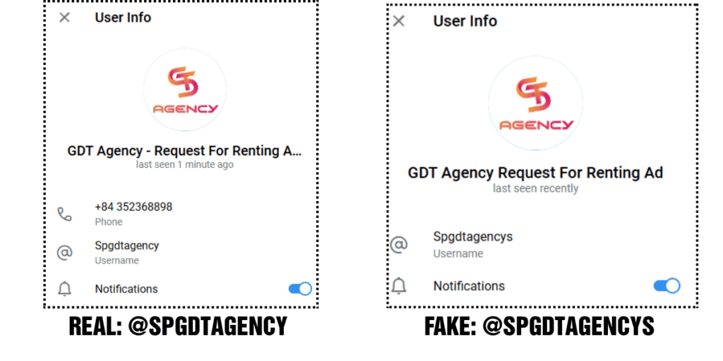 Distinguish fake accounts