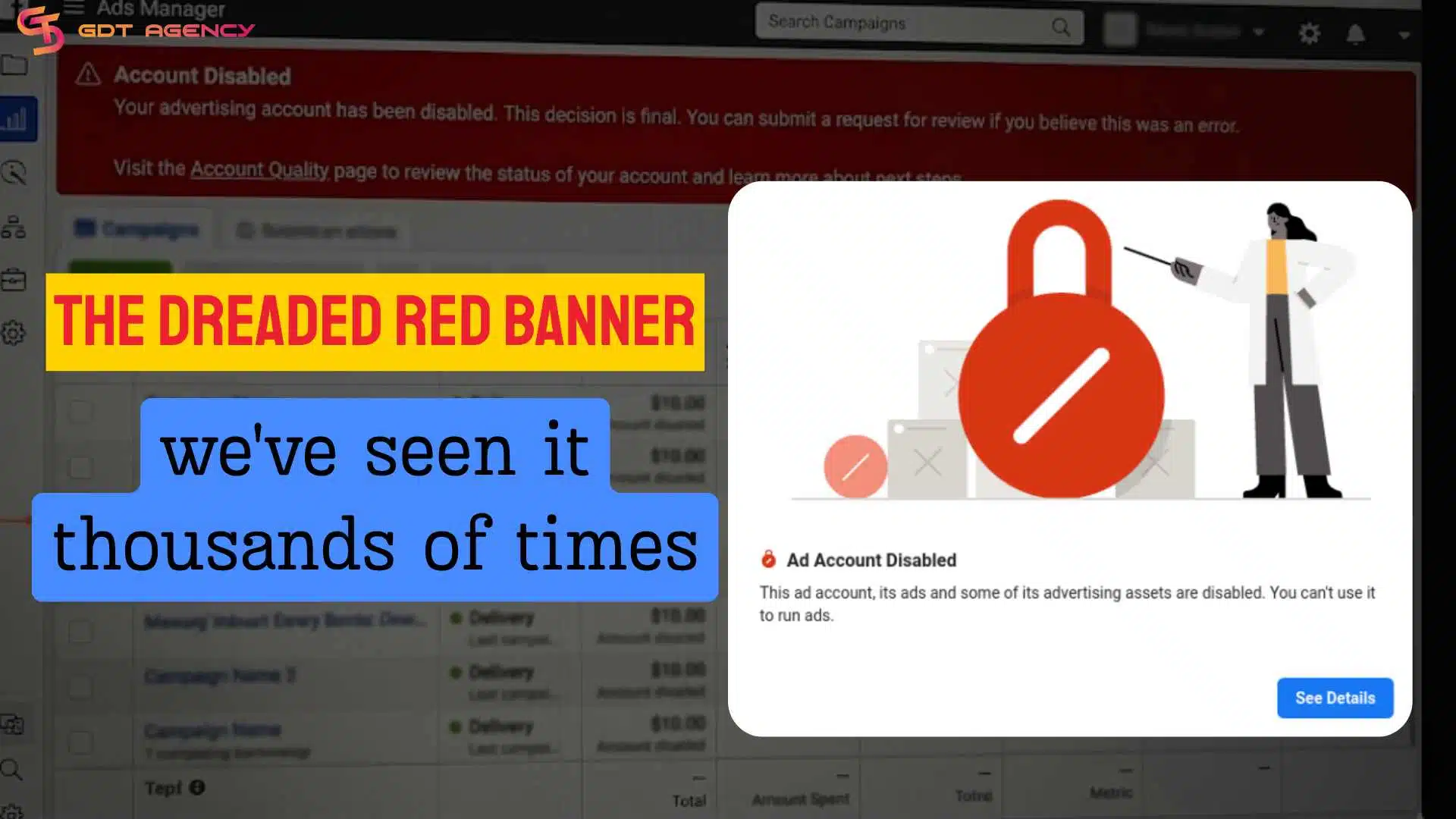 The dreaded red banner - we've seen it thousands of times