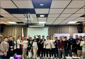 Henry Duy and the GDT Agency team with international participants at the Philippines office